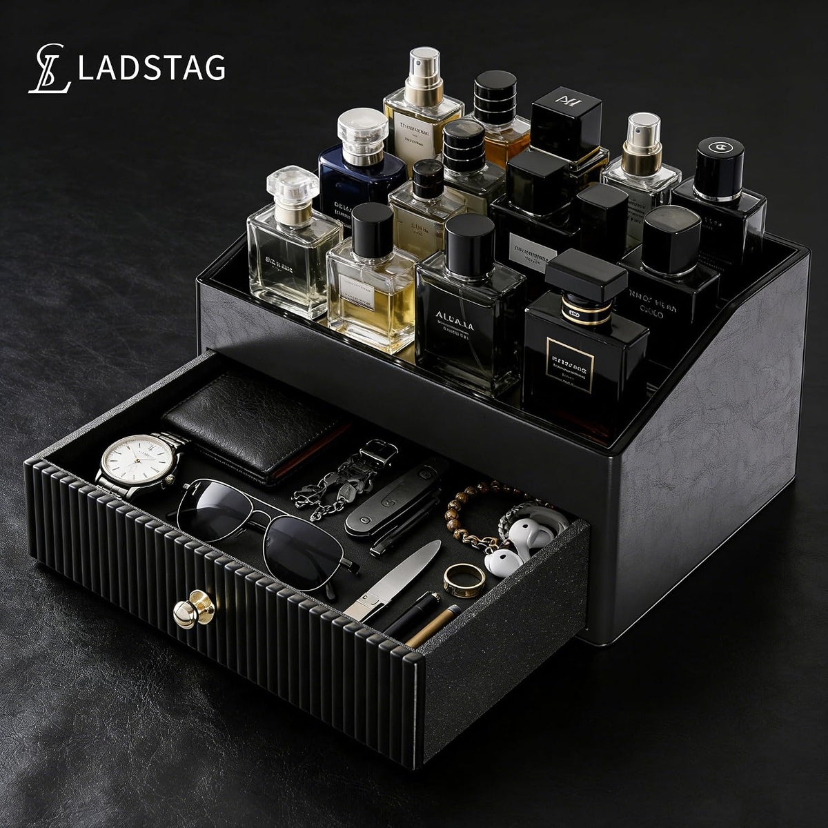 Cologne Organizer for Men,Cologne Stand,Organizador De Perfumes,Estante Para Perfumes,Dresser Organizer Countertop,Mens Bedroom Essentials,Gifts for Men,Mens Valentines Day Gifts