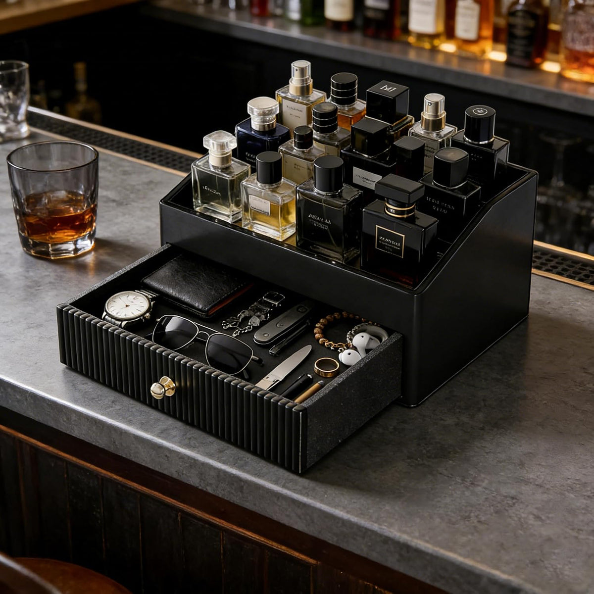 Cologne Organizer for Men,Cologne Stand,Organizador De Perfumes,Estante Para Perfumes,Dresser Organizer Countertop,Mens Bedroom Essentials,Gifts for Men,Mens Valentines Day Gifts