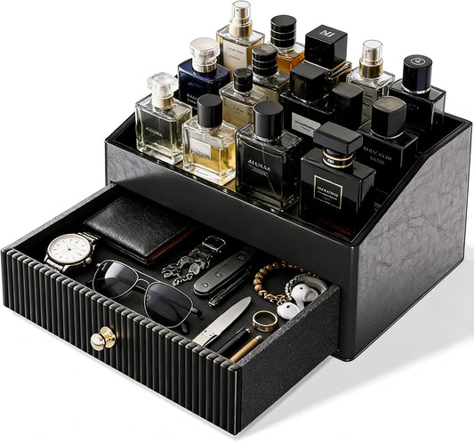Cologne Organizer for Men,Cologne Stand,Organizador De Perfumes,Estante Para Perfumes,Dresser Organizer Countertop,Mens Bedroom Essentials,Gifts for Men,Mens Valentines Day Gifts